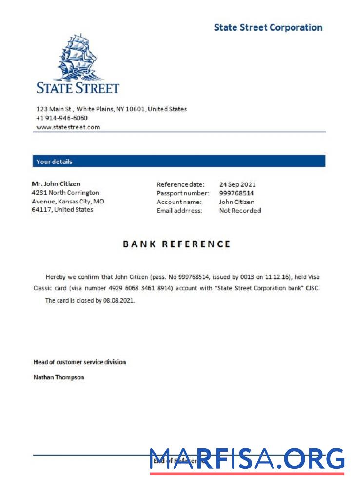 Realistic USA State Street closure reference example